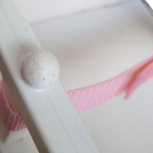 American Girl Bitty Baby Doll White High Chair Toy with Belt Retired No Tray - Picture 3 of 4